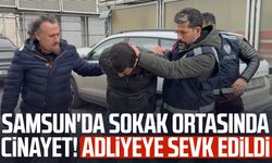 Samsun'da sokak ortasında cinayet! Adliyeye sevk edildi