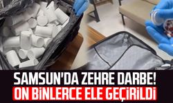 Samsun'da zehre darbe! On binlerce ele geçirildi