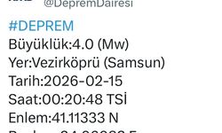 Samsun Vezirköprü'de gece yarısı korkutan deprem
