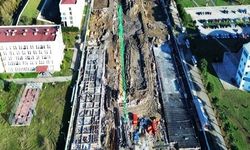 Samsun'da 2 bin kişilik öğrenci yurdunun inşaatı devam ediyor