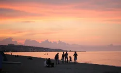 Samsun’da Gün Batımının Renkli Anları