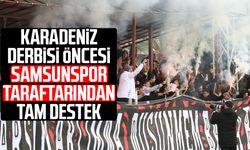Karadeniz derbisi öncesi Samsunspor taraftarından tam destek