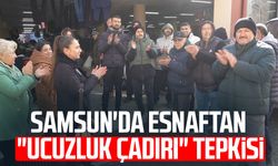 Samsun'da esnaftan "ucuzluk çadırı" tepkisi