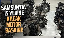 Samsun'da KOM ekiplerinden kaçak motor baskını!