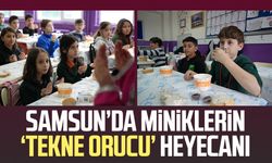 Minik öğrenciler ilk kez 'tekne orucu' tutmanın sevincini yaşadı