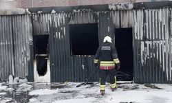 Samsun'da şantiyede yangın