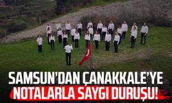 Samsun'da 'Çanakkale Şehitlerine' şiiri çok sesli koro ile seslendirildi