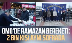 OMÜ'de 2 bin kişi aynı iftar sofrasında buluştu