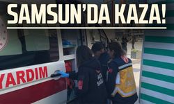 Samsun'da elektrikli motor park halindeki araca çarptı: 1 yaralı