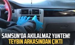 Samsun'da akılalmaz yöntem! Teybin arkasından çıktı