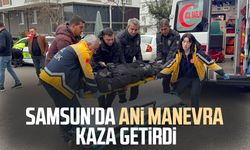 Samsun'da ilaç firmasının motosikleti doktorun aracına çarptı