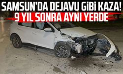 Samsun'da aynı kavşakta 9 yıl sonra yine kaza yaptı: 2 yaralı