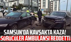 Samsun'da SUV ile otomobil çarpıştı
