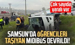 İstanbul'dan yarışmadan dönen öğrencileri taşıyan midibüs şarampole devrildi: 9'u öğrenci 15 yaralı