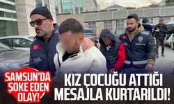 Samsun'da kız çocuğu attığı mesajla kurtarıldı: 4 gözaltı