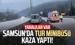 Tur minibüsü kaza yaptı: 4 yaralı