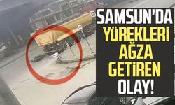 Motosikletli tırın altına girmekten son anda kurtuldu