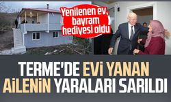 Evi yanan ailenin yaraları sarıldı: Yenilenen ev, bayram hediyesi oldu