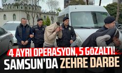 Uyuşturucu operasyonunda 5 şüpheli adliyeye sevk edildi