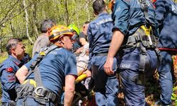 Samsun'da kayalıklardan düşen şahıs yaralandı