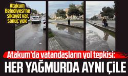 Atakum’da vatandaşların yol tepkisi! Her yağmurda aynı çile
