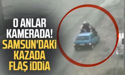 Kaza atlatan otomobil geri dönüp motosiklete çarptı: O anlar kamerada