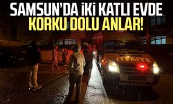 Samsun'da ev yangını: Anne ve 6 aylık bebeği hastanelik oldu