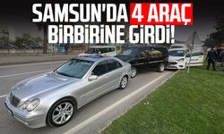 Samsun'da 4 araçlı zincirleme kaza: 3 yaralı