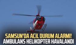Kalp krizi geçiren hasta için ambulans helikopter zamanla yarıştı