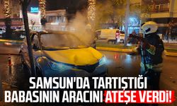 Babasıyla tartıştı, park halindeki aracı yaktı