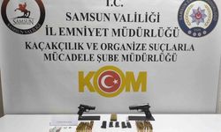 Atakum'da operasyonda silah ve uyuşturucu ele geçirildi