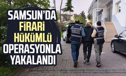 Bafra'da 8 yıl hapis cezalı firari yakalandı