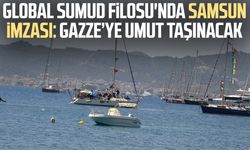Global Sumud Filosu'nda Samsun imzası: Gazze’ye umut taşınacak