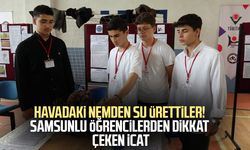 Liselilerden havadaki nemden su üreten cihaz ve temassız fren sistemi