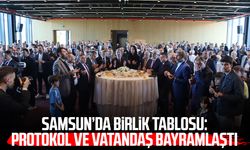 Samsun'da bayramlaşma