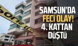 Samsun'da 4'üncü kattan düşen kadın ağır yaralandı