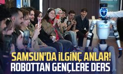 Türkiye'nin nüfusa kaydedilen ilk robotu gençlerle buluştu: CV ve girişimcilik dersi