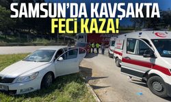 Samsun'da SUV ile otomobil çarpıştı: 1'i çocuk 2 yaralı