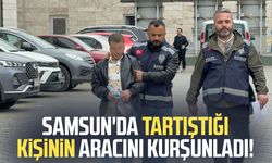 Tartıştığı kişinin aracına tüfekle ateş açan zanlı tutuklandı