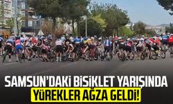 Uluslararası Samsun Gran Fondo Yarışında korkutan kaza: 2 yaralı