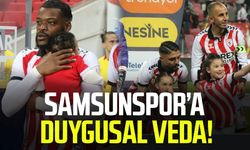 Samsunspor'da Olivier Ntcham ve Soner Gönül seremoniye çocuklarıyla çıktı
