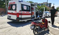 Bafra'da motosiklet sürücüsü yaralandı