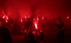 Samsunspor taraftarları, 61. kuruluş yıldönümünü kutladı