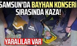 Samsun'da Bayhan konserinde kaza: 3 yaralı