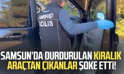 Samsun'da kiralık araçtan 225 bin uyuşturucu hap çıktı