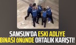 Polisin önünde kadın kavgası