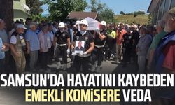 Samsun'da kazada ölen emekli komiser, son yolculuğuna uğurlandı