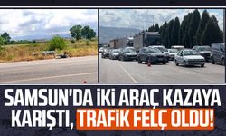 Kaza sonrası yol tek şeride düştü, geciken çalışma trafiği kilitledi