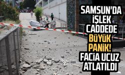 Samsun'da işlek caddede büyük panik! Facia ucuz atlatıldı