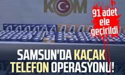 Samsun'da kaçak telefon operasyonu! 91 adet ele geçirildi